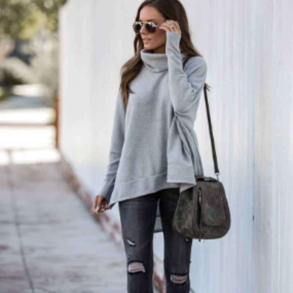 HALLY Cowl Neck Sweater